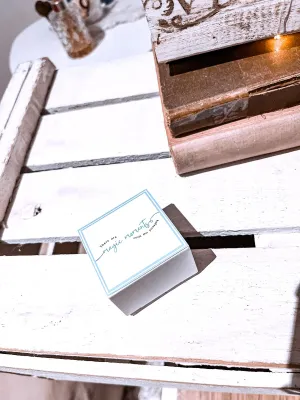 Cajita magic moments celeste 5 x 5 cm
