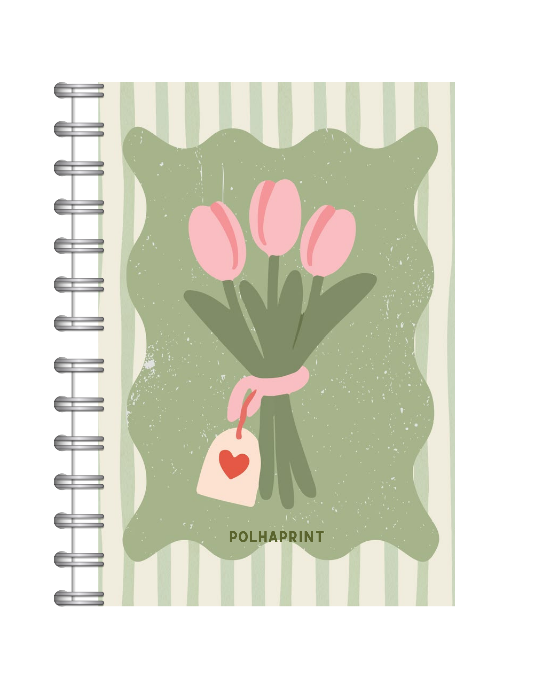Cuaderno a5 ramo de tulipanes