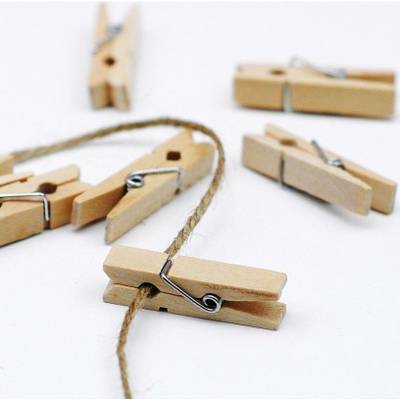 Pack mini broches de madera